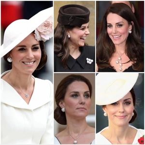 Balenciaga pearl earrings aso Kate Middleton